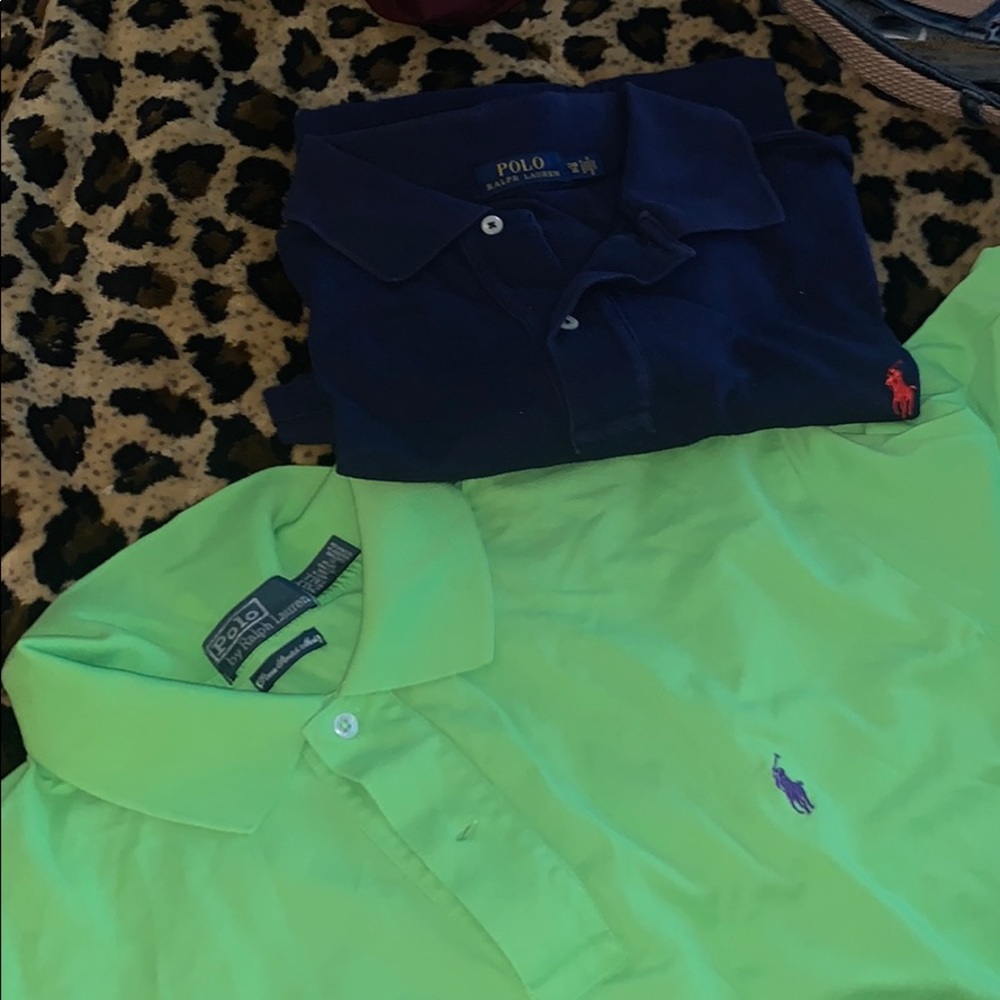 2xTL Teal 2XB Blue Polo Shirts $20ea